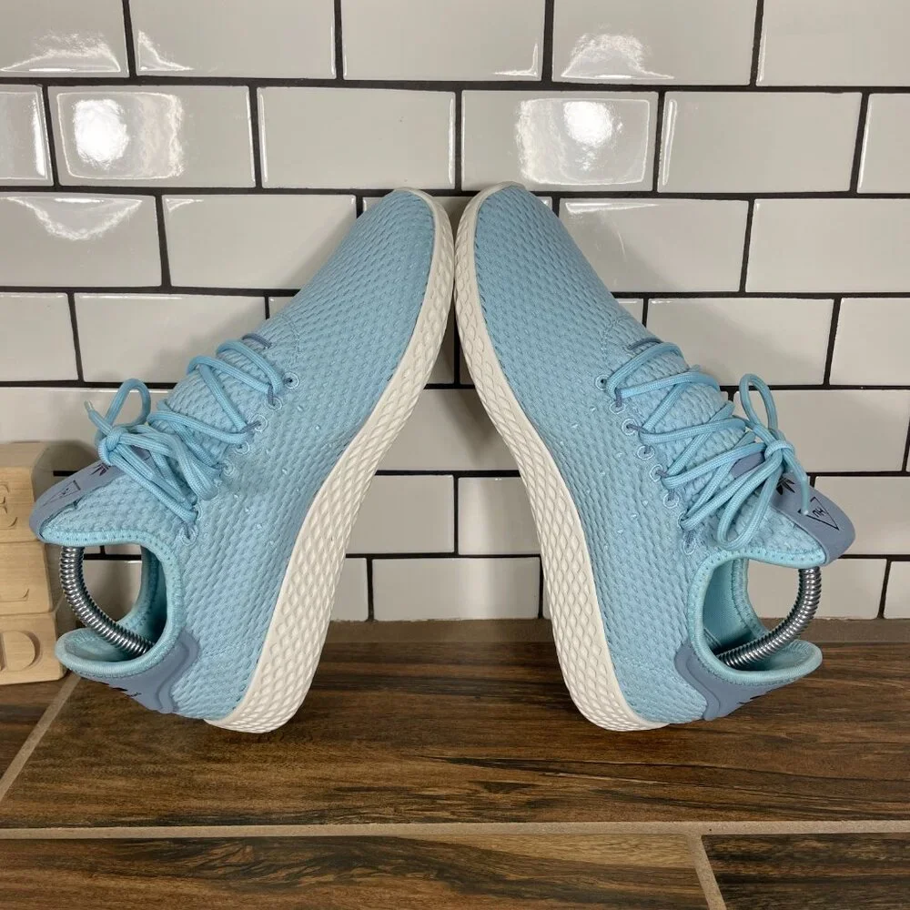 adidas Pharrell Williams Tennis HU Youth Girls Sz 7 Shoes Blue Athletic Sneakers